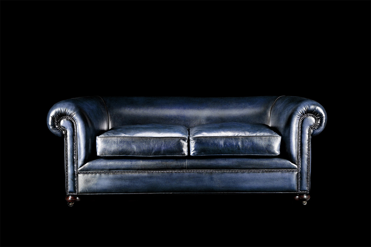 Charles Churchill Green Hand-coloured Sofa