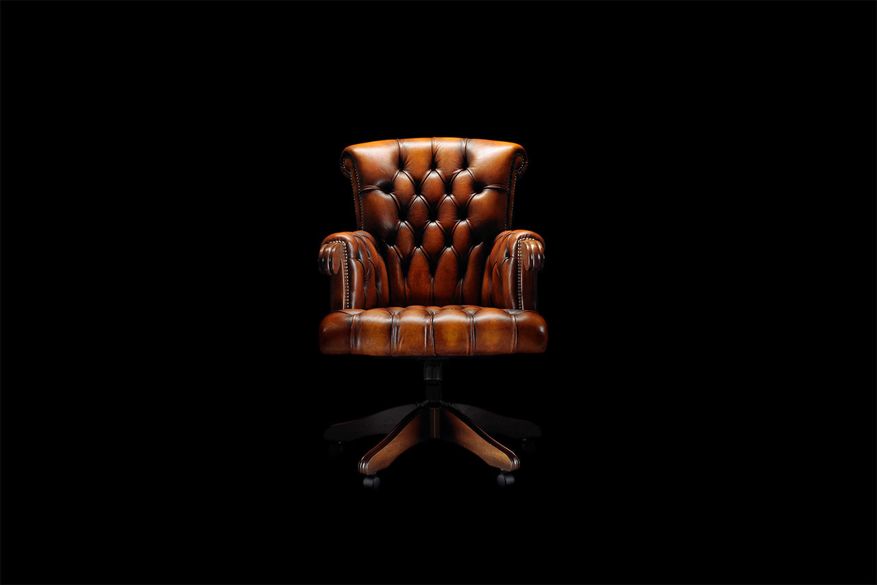 Duke Hand-Coloured Tan Brown Leather Chair