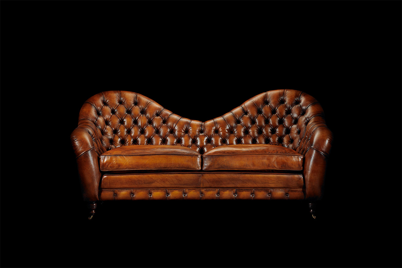 Sofá Chesterfield Francis Bacon en marrón