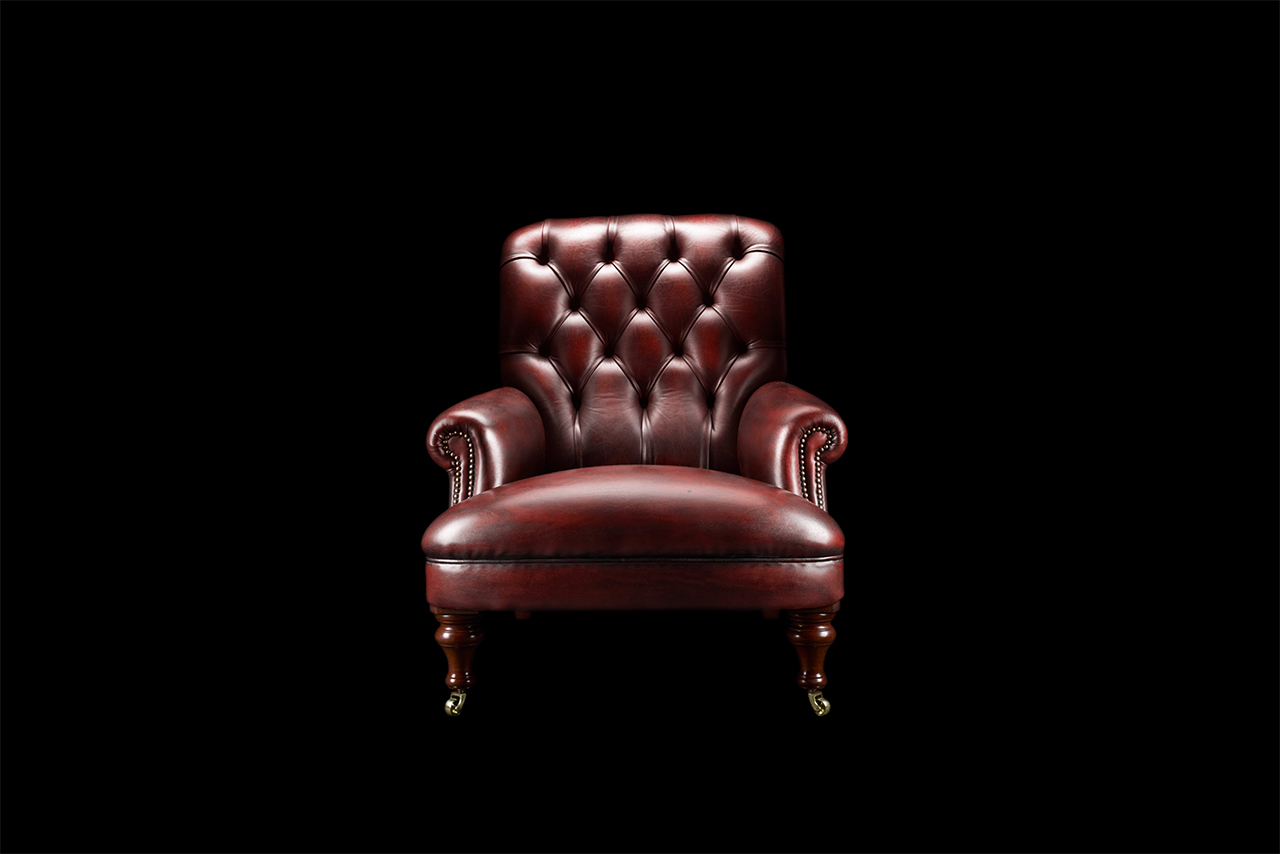 Havelock Ellis Hand-Coloured Leather Sofa