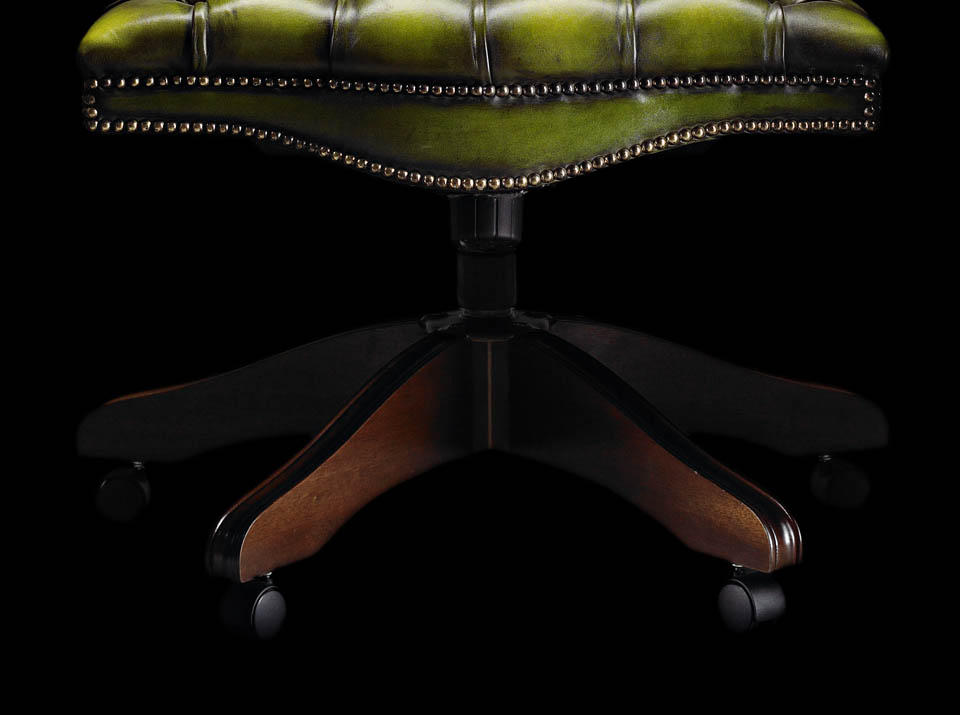 Captain Green Chesterfield Office Chair
