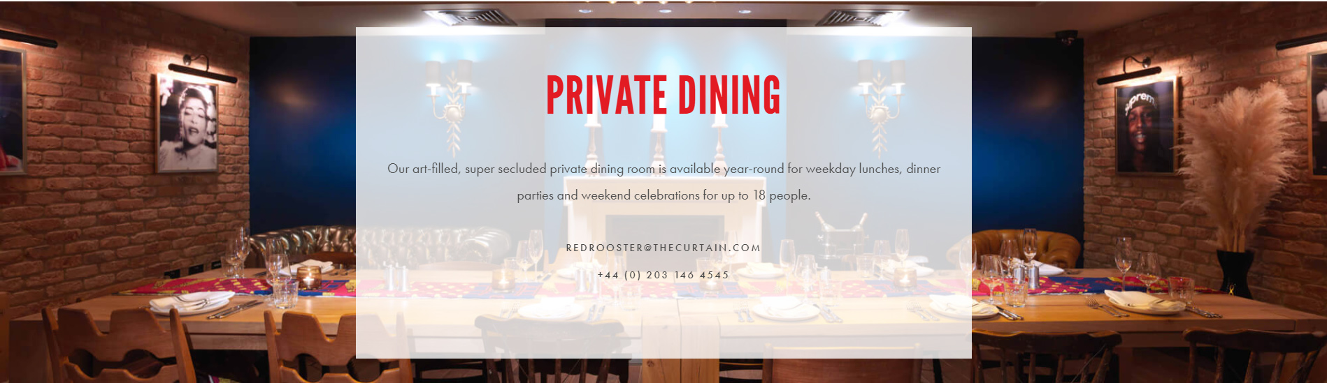 red rooster private dining chesterfield sofas