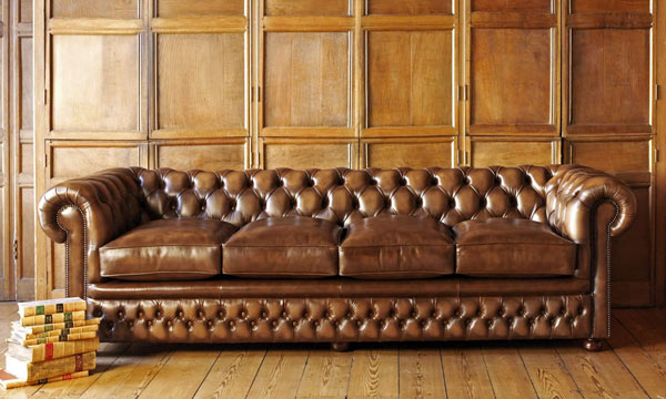 Classic Leather Chesterfield Sofas