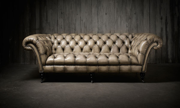 Monochrome Leather Chesterfield Couches