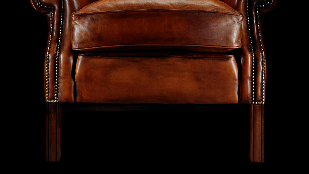 Sillón orejero de piel Henry Thoreau