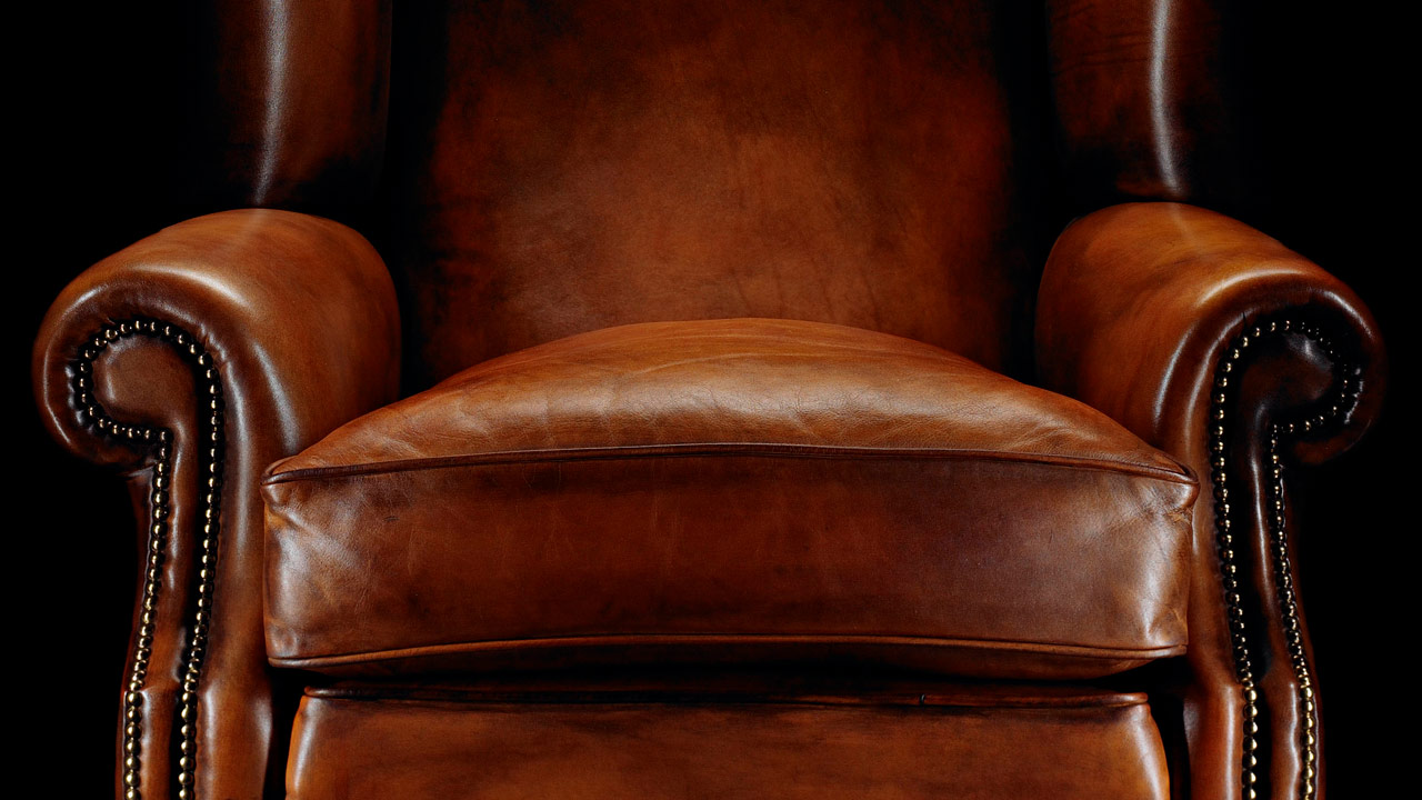 Sillón orejero de piel Henry Thoreau