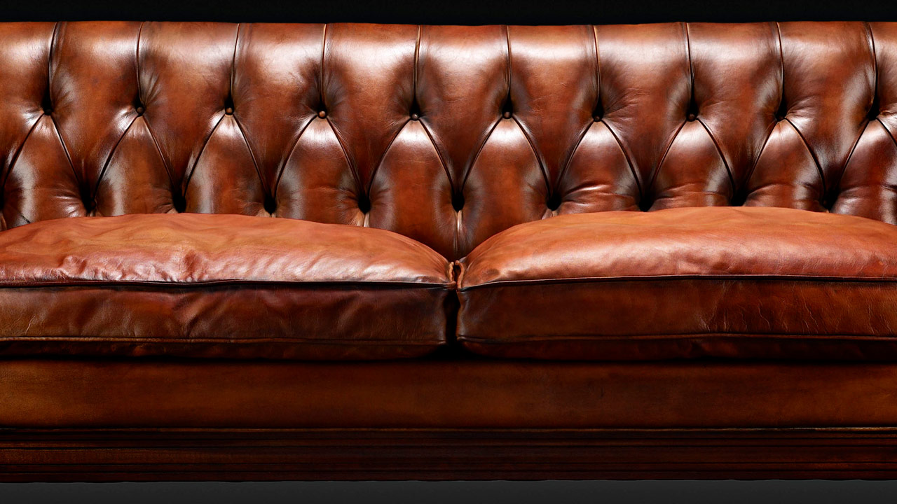 Canapé Chesterfield en cuir John Hawkesworth