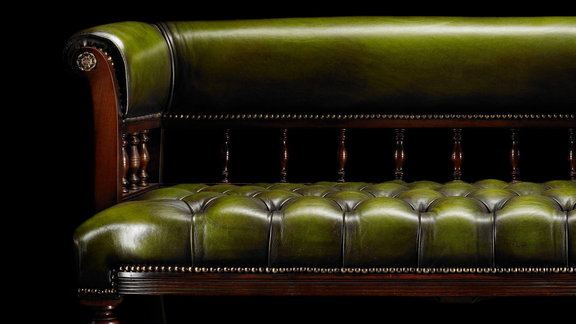 Love Seat - Chesterfield verde