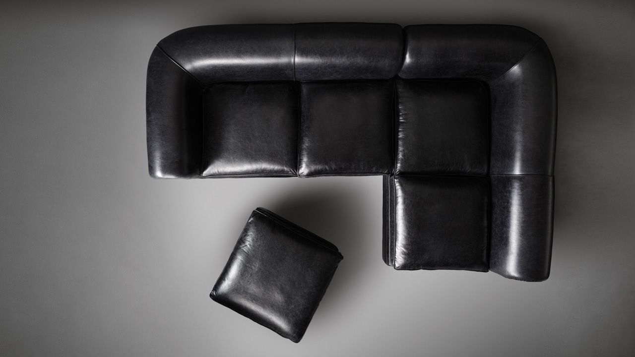 Manhattan maßgeschneidertes Ledersofa