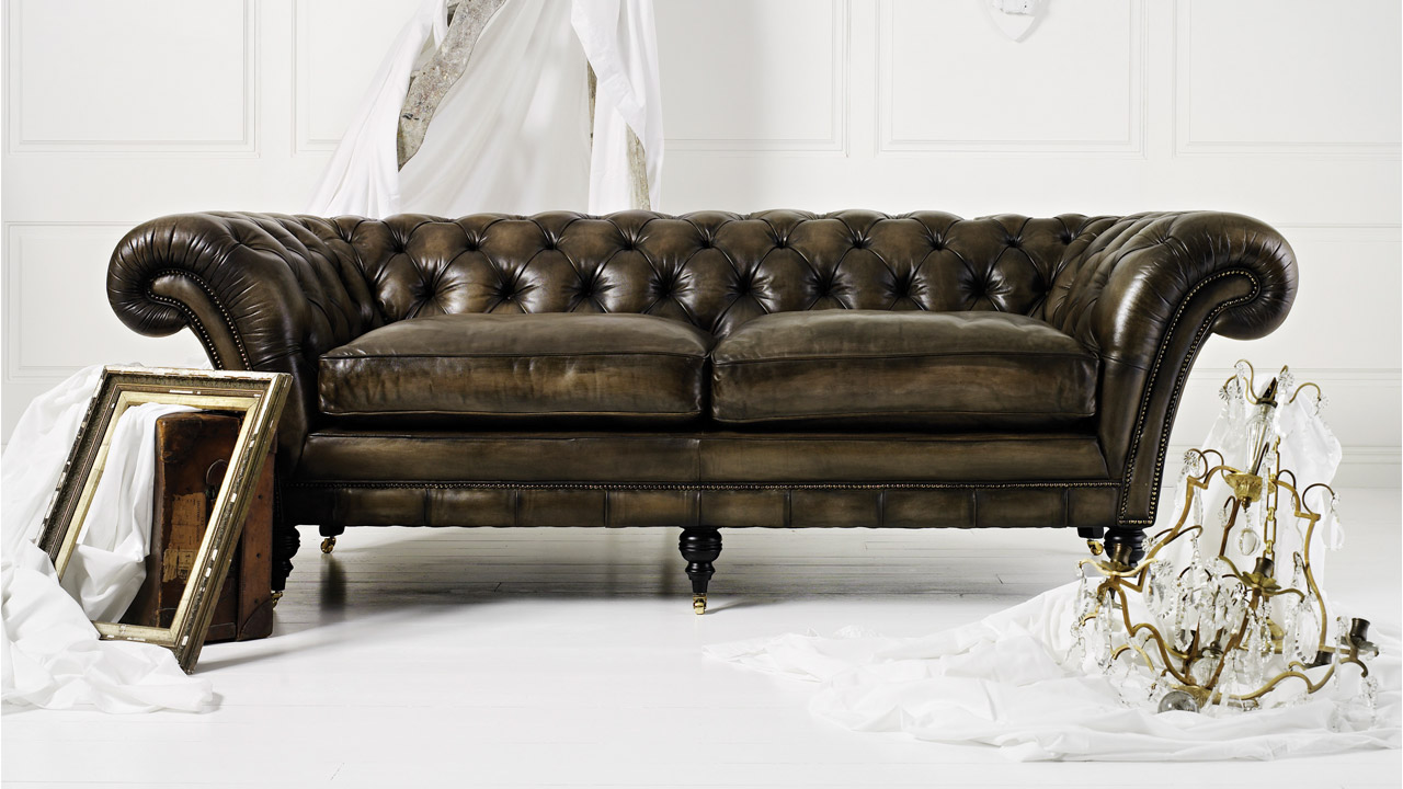 Philip Stanhope Hand Coloured Tailored Chesterfield Sofa