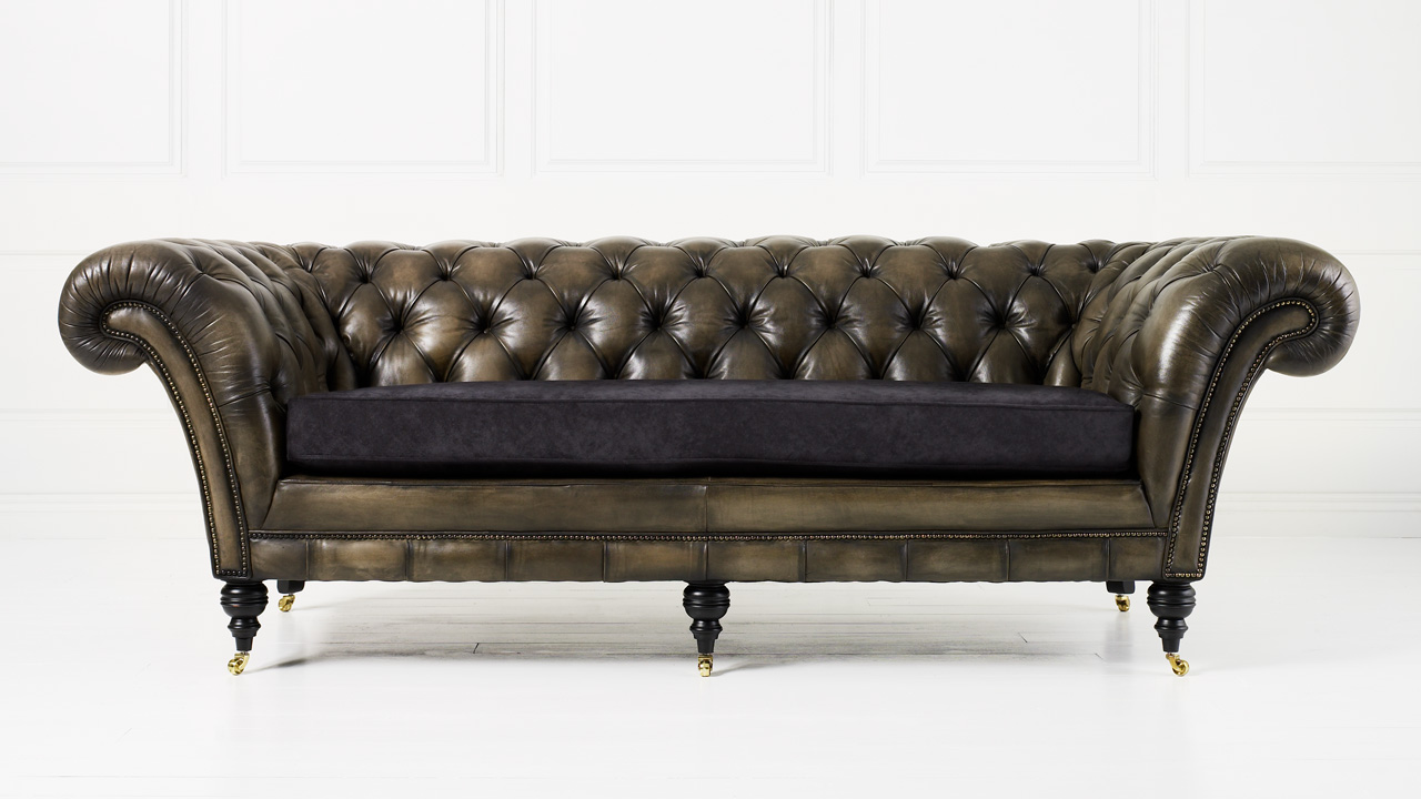 Philip Stanhope Hand Coloured Tailored Chesterfield Sofa