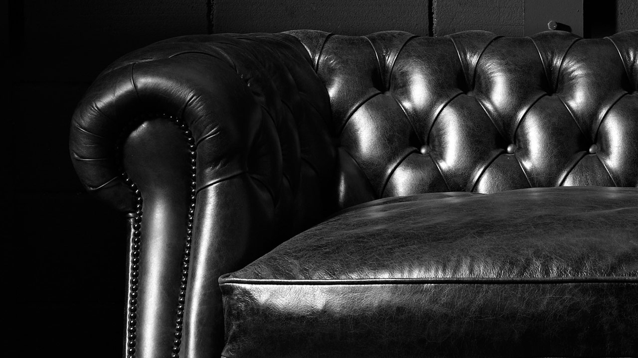 Sebastian Black Chesterfield Sofa