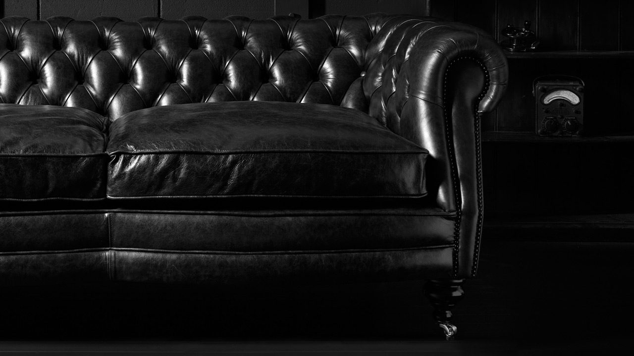 Sebastian Black Chesterfield Sofa
