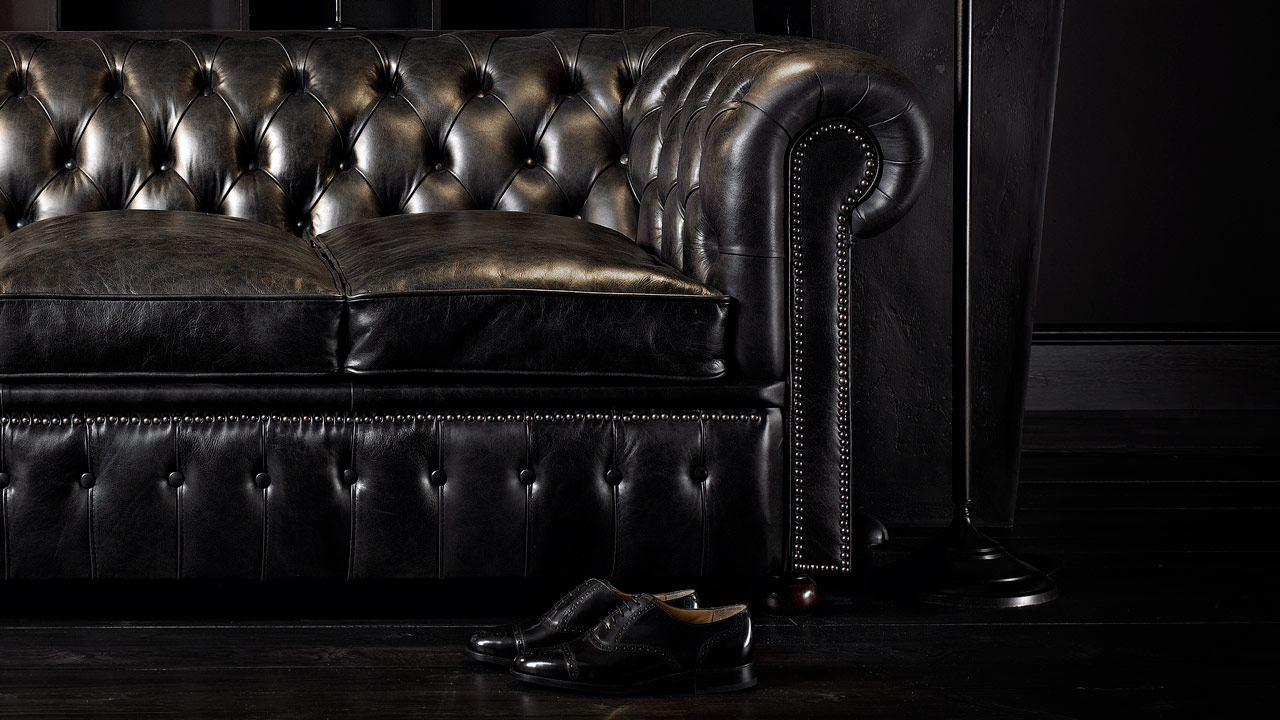 William Blake Chesterfield-Sofa aus Leder