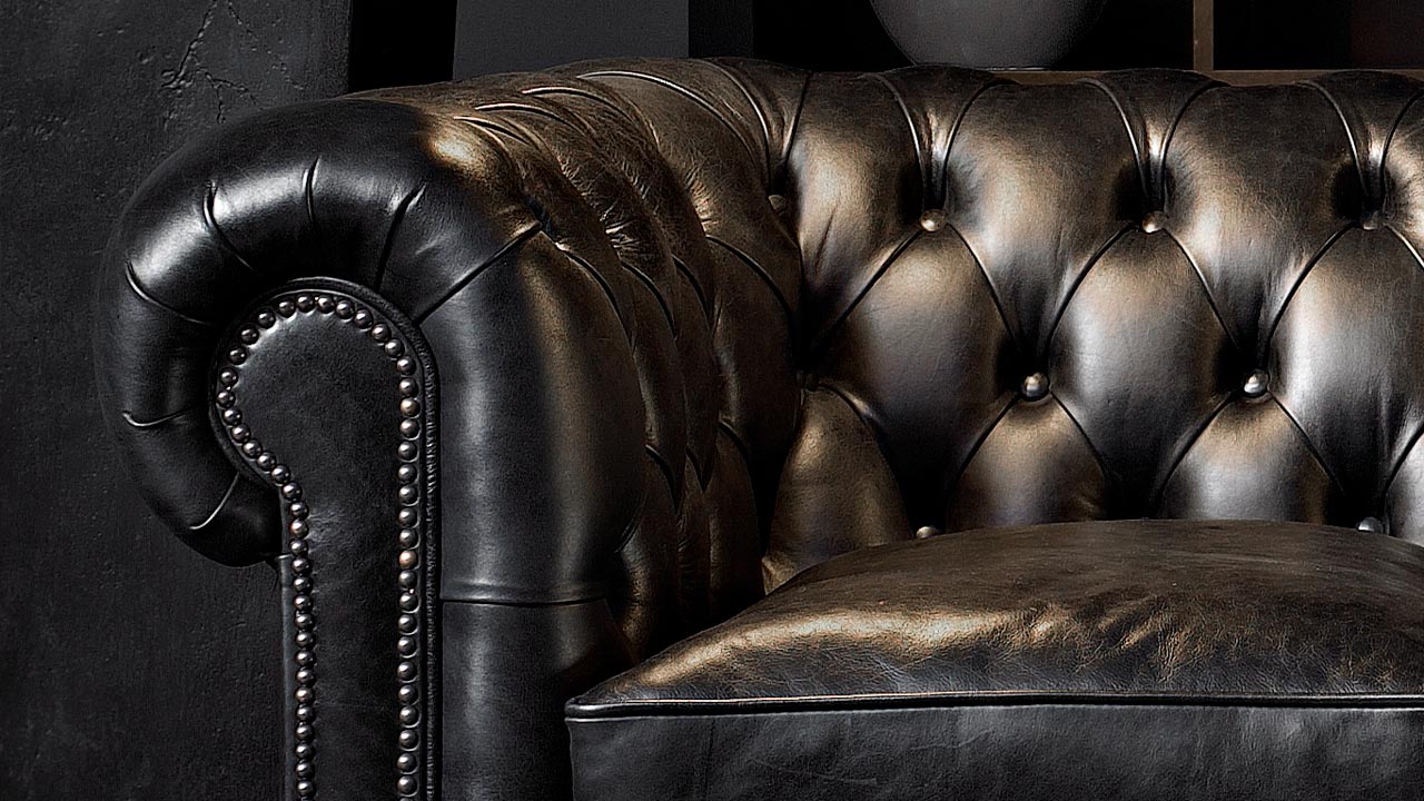 William Blake Chesterfield-Sofa aus Leder