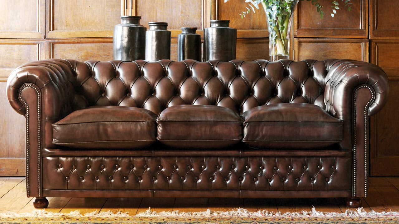 stamford leather chesterfield sofa