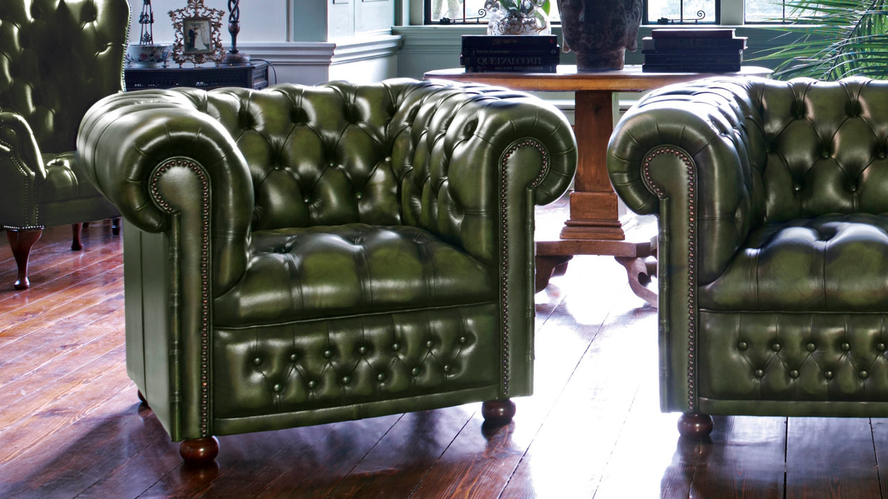Sillón Chesterfield Hamilton en verde