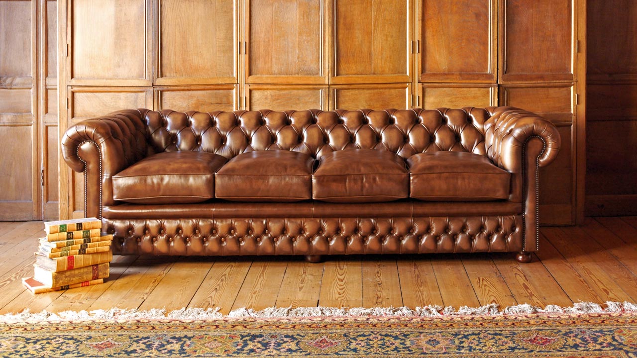 stamford leather chesterfield sofa