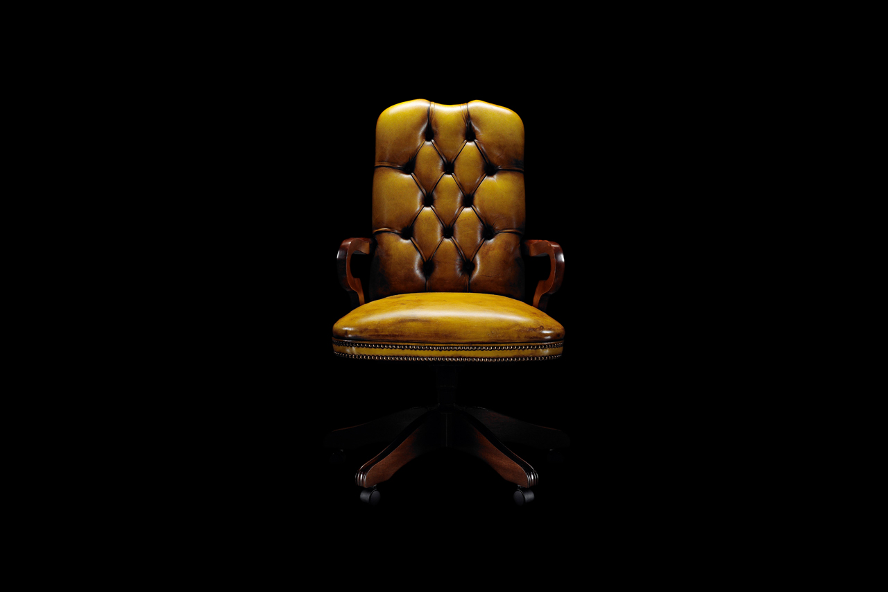 Lord Hand-Coloured Leather Yellow Chair