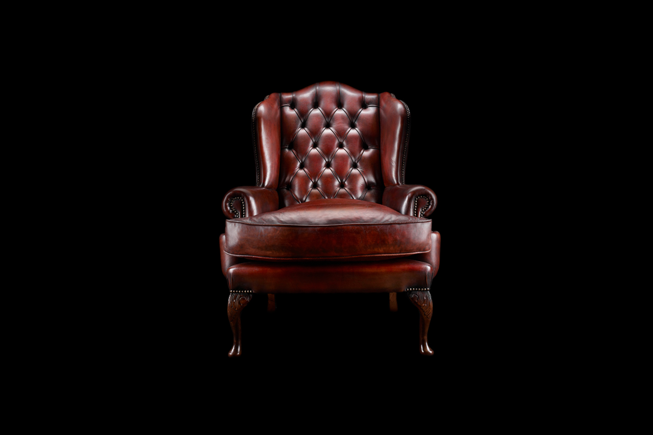 James Boswell Hand-Coloured Leather Chair