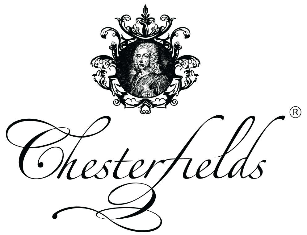 black and white chesterfield