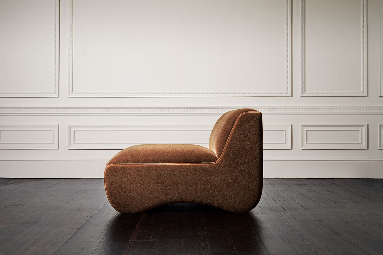 Ribble Studio Modular Mohair Fudge Chair